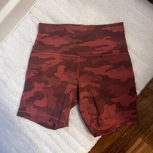 Lululemon Align High Rise 4” Pink Camo Print Women's Shorts